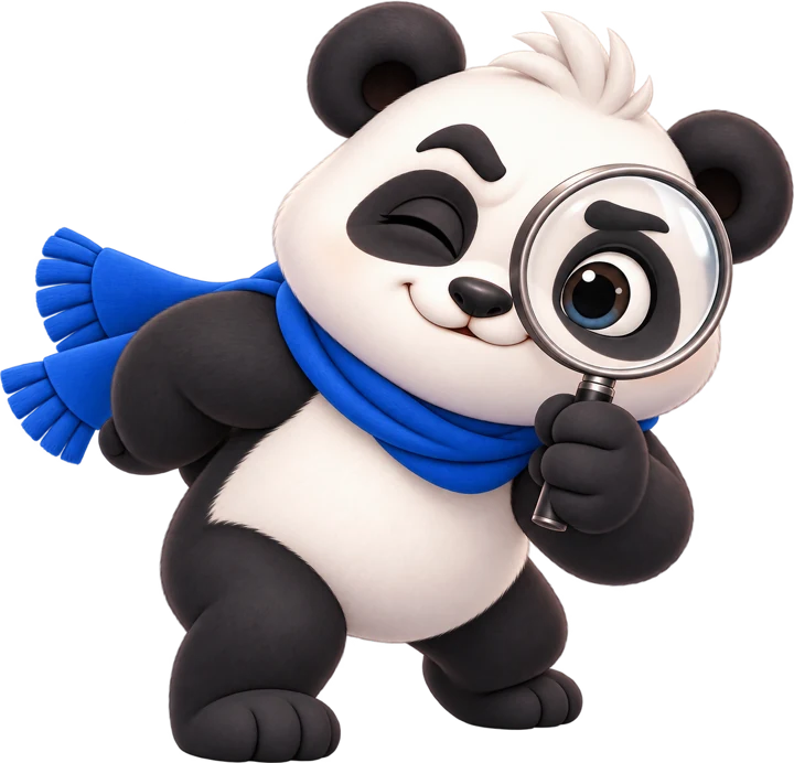 Panda investigating overlooked rewards